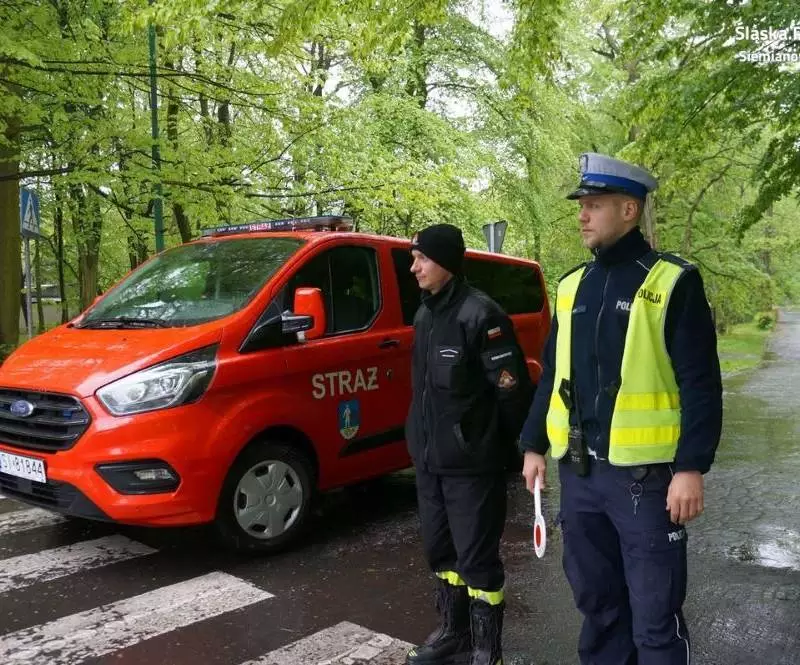 Siemianowiccy policjanci zabezpieczali II Siemianowicki Bieg i Nordic Walking