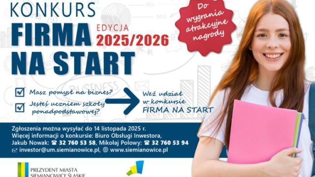 Rusza konkurs "Firma na Start 2025/2026" dla młodzieży z Siemianowic Śląskich