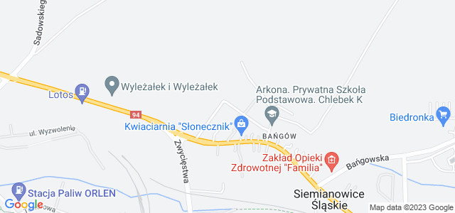 Mapa dojazdu Bańgów  - Kościół pw. Nawiedzenia NMP Siemianowice Śląskie