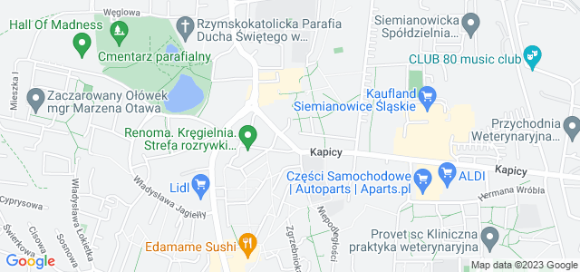 Mapa dojazdu SCK - Siemianowickie Centrum Kultury Siemianowice Śląskie
