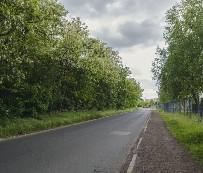 Prace przy ul. Kopalnianej. Budowa chodnika i montaż oświetlenia w Siemianowicach