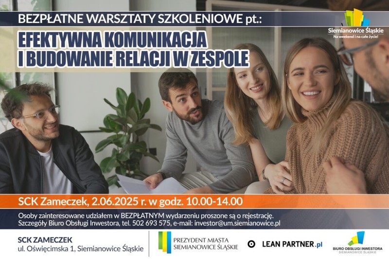 Rozwój kompetencji interpersonalnych – bezpłatne warsztaty w Siemianowicach Śląskich