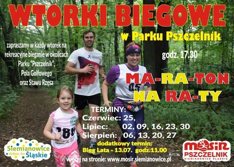 Wakacyjna impreza - "Wtorki Biegowe - Maraton na Raty"